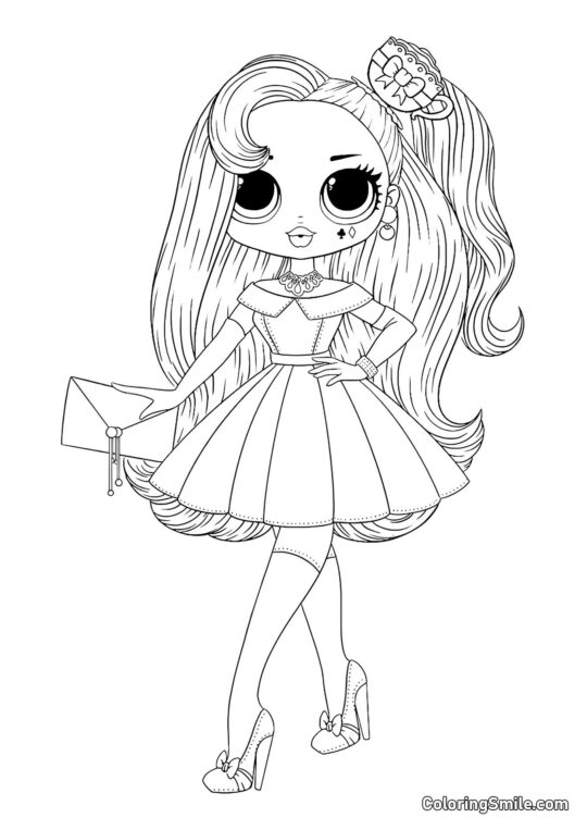 LOL OMG Dibujos para colorear LOL OMG Fiesta de Té - Página para Colorear
