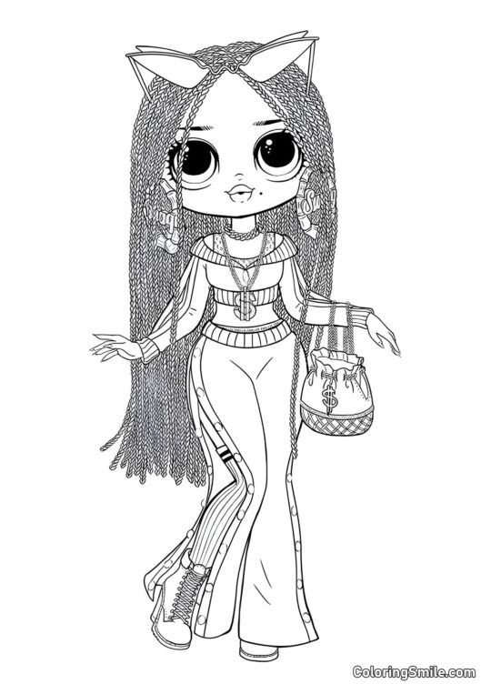 LOL OMG Dibujos para colorear LOL OMG Swag - Página para Colorear