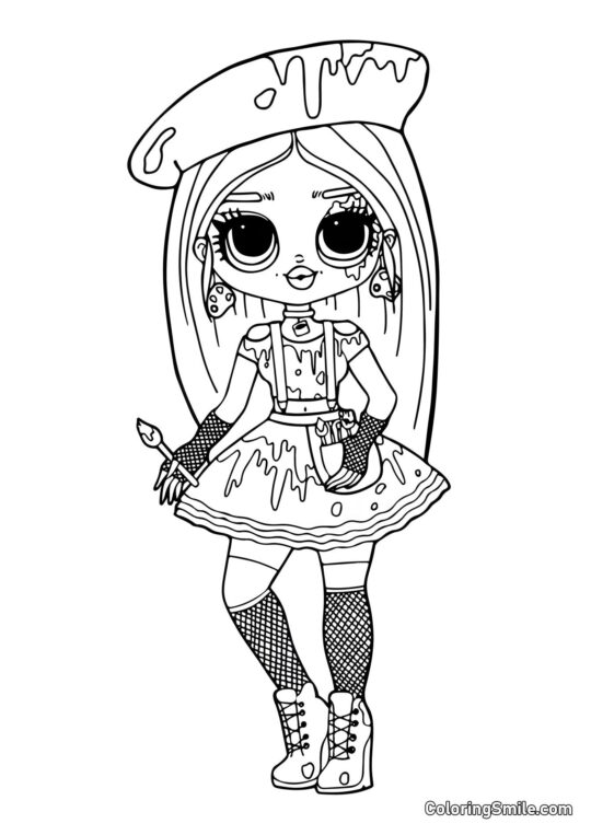 LOL OMG Dibujos para colorear LOL OMG Splash - Página para Colorear