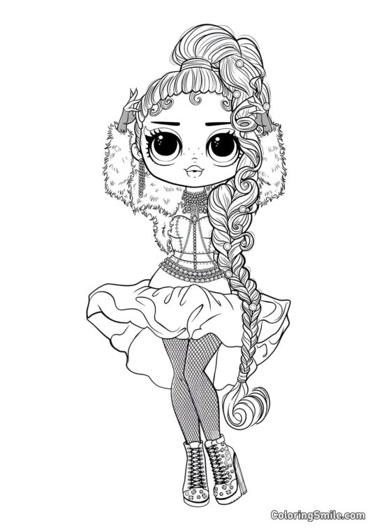 LOL OMG Dibujos para colorear LOL OMG Diosa del Podio - Página para Colorear