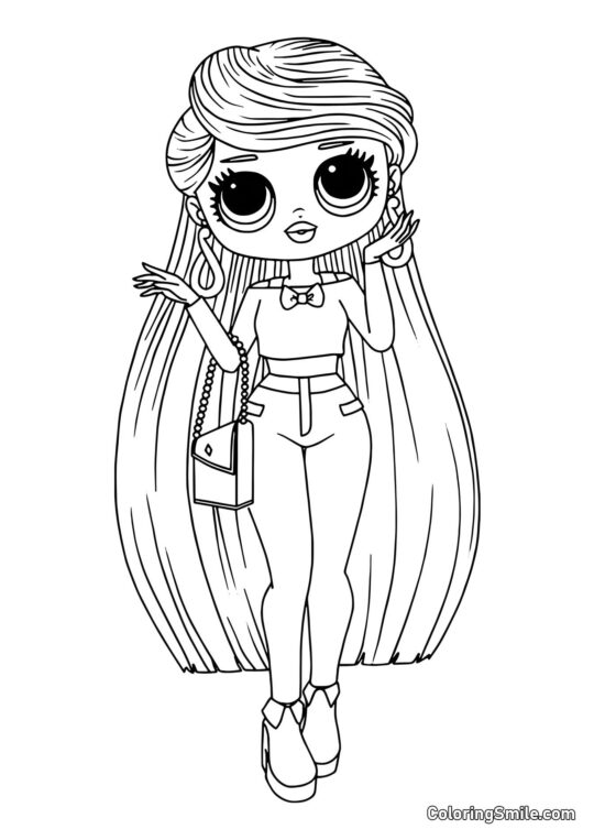 LOL OMG Dibujos para colorear LOL OMG Chica Lara - Página para Colorear