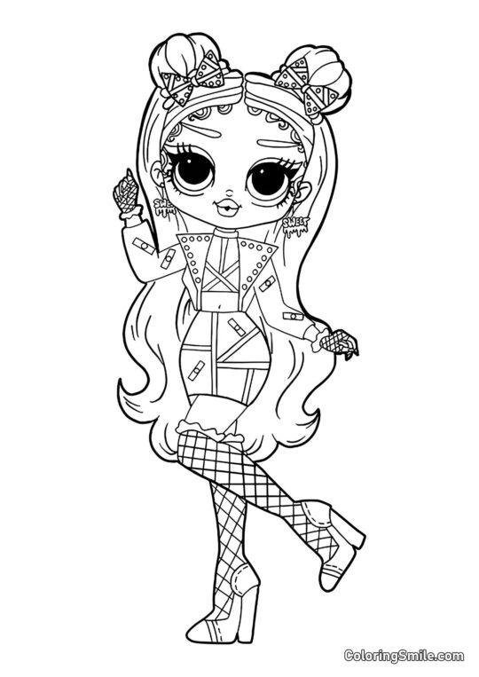 LOL OMG Dibujos para colorear LOL OMG Bonni - Página para Colorear