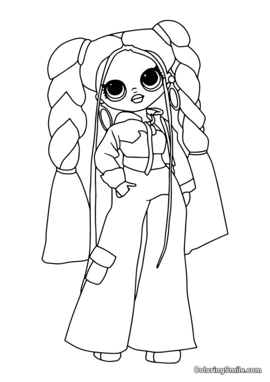 LOL OMG Dibujos para colorear Hanilicious LOL OMG Remix - Página para Colorear