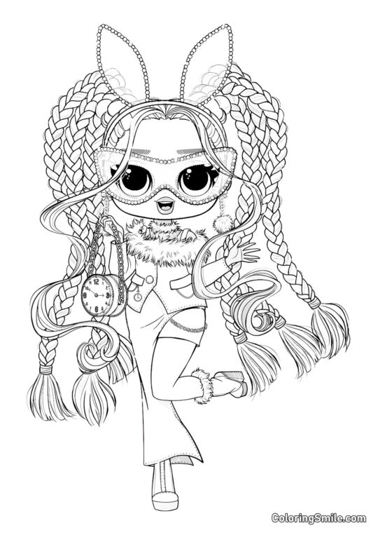 LOL OMG Dibujos para colorear LOL OMG Conejo Blanco - Página para Colorear