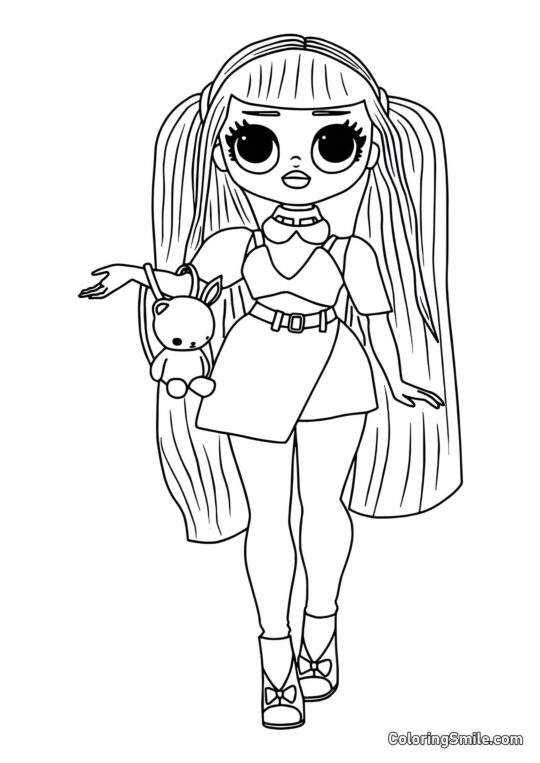 LOL OMG Dibujos para colorear LOL OMG Dulce Caramelo - Página para Colorear