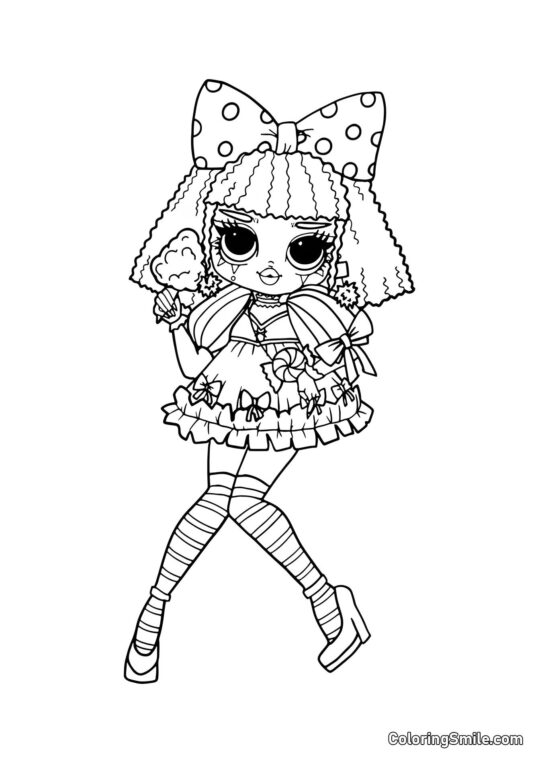 LOL OMG Dibujos para colorear LOL OMG Trixsta - Página para Colorear