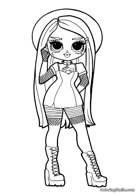 LOL OMG Dibujos para colorear LOL OMG Pequeña Bruja Witchey Baby - Página para Colorear