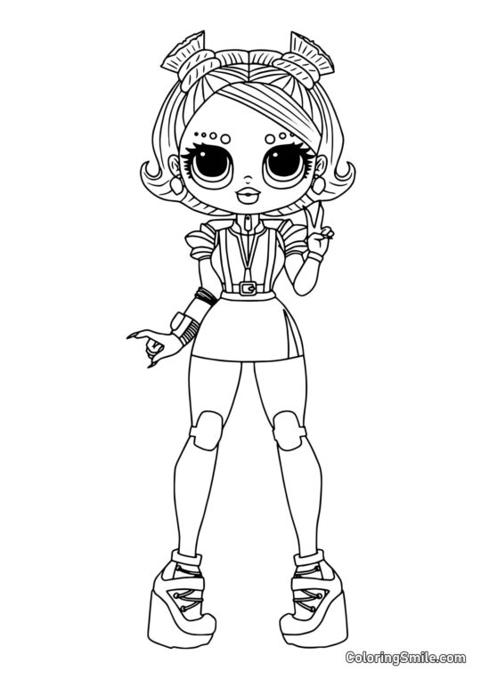 LOL OMG Dibujos para colorear LOL OMG Bebé Estelar - Página para Colorear