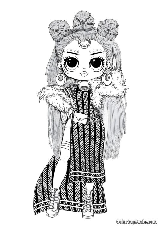 LOL OMG Dibujos para colorear LOL OMG Se mueve - Página para Colorear