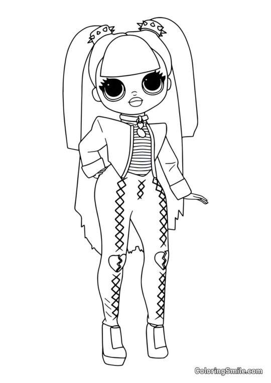 LOL OMG Dibujos para colorear LOL OMG Baile Picante - Página para Colorear