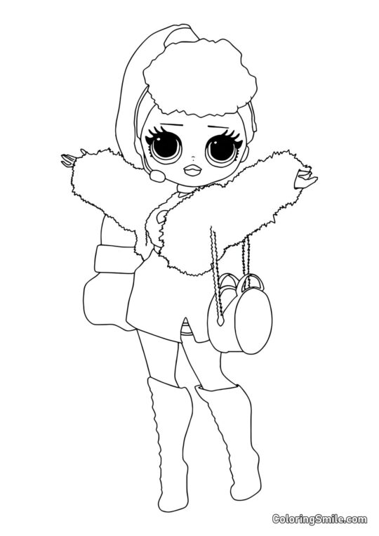 LOL OMG Dibujos para colorear LOL OMG Hermana Mayor Lady Diva - Página para Colorear