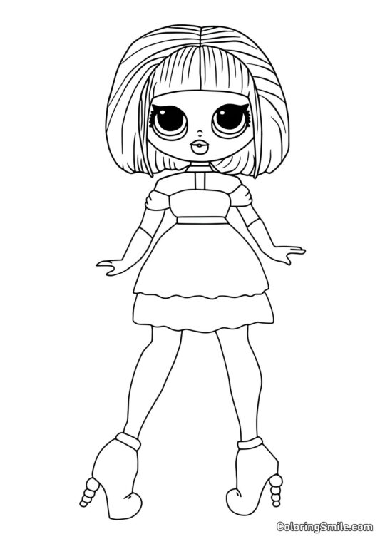 LOL OMG Dibujos para colorear LOL OMG Hermana Mayor Azúcares - Página para Colorear