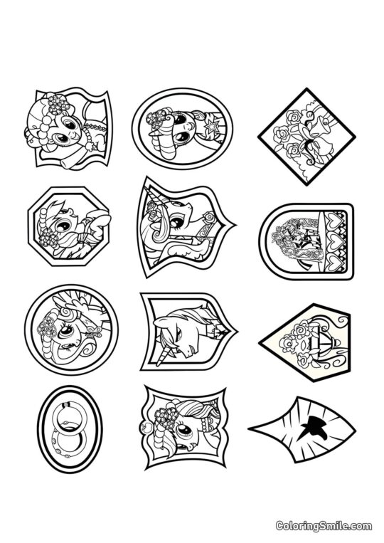 Přátelství je magie - Omalovánka