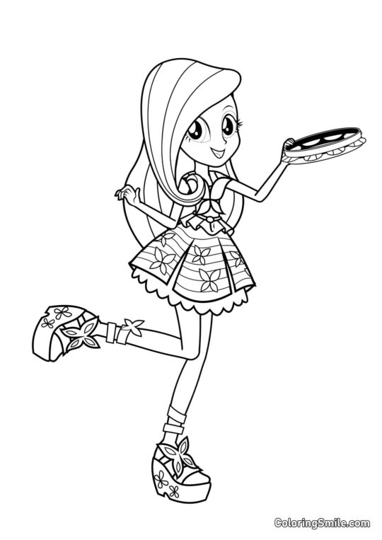 Fluttershy z Equestrie - Omalovánka