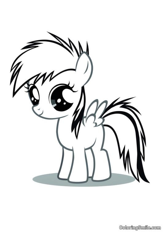 Rainbow Dash - Omalovánka