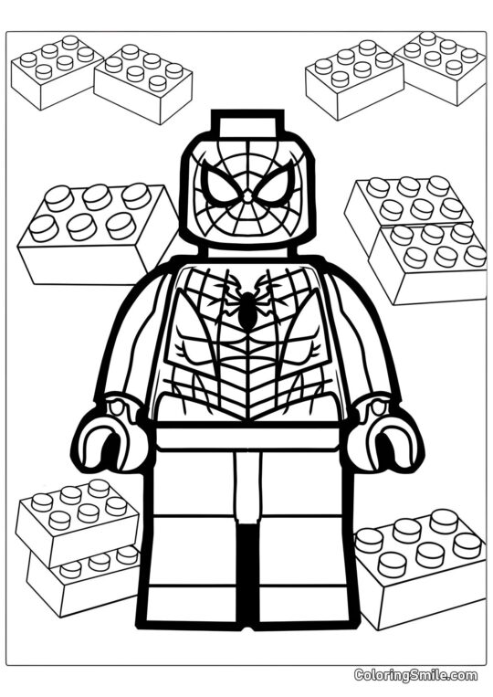 Kolorowanki Spider-Mana Lego Spider-Man - Kolorowanka