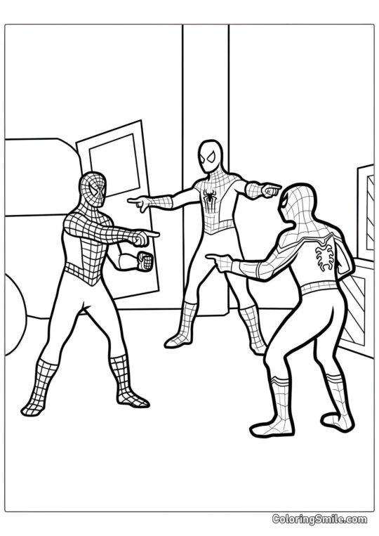 Kolorowanki Spider-Mana Meme Spider-Mana - Kolorowanka