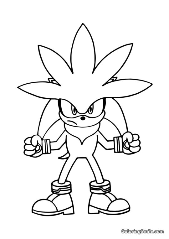 Їжак Срібний - Розмальовка