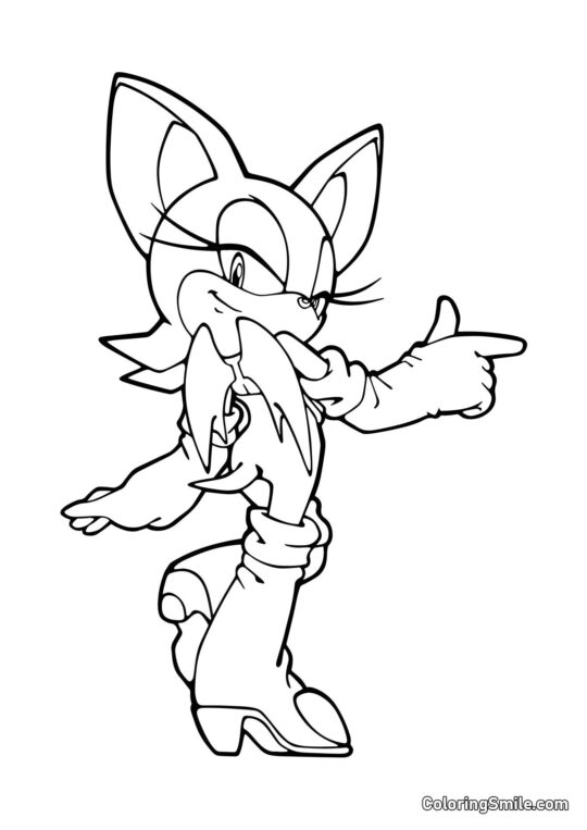 Руж Бет з Соніка - Розмальовка