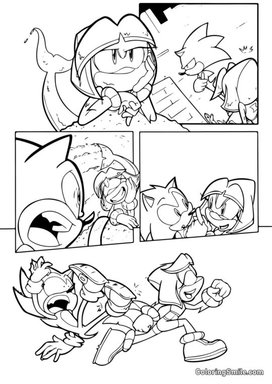 Комікси про Соніка - Розмальовка