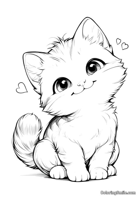 100+ Kolorowanki z Kotami Najładniejszy Kot - Kolorowanka