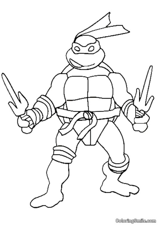 Raphael w Pozycji - Kolorowanka