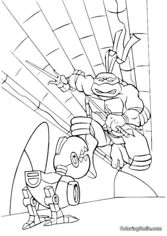 Raphael i Robot - Kolorowanka