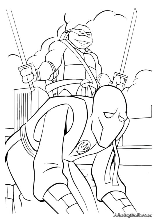 Leonardo Pokonał Wroga - Kolorowanka