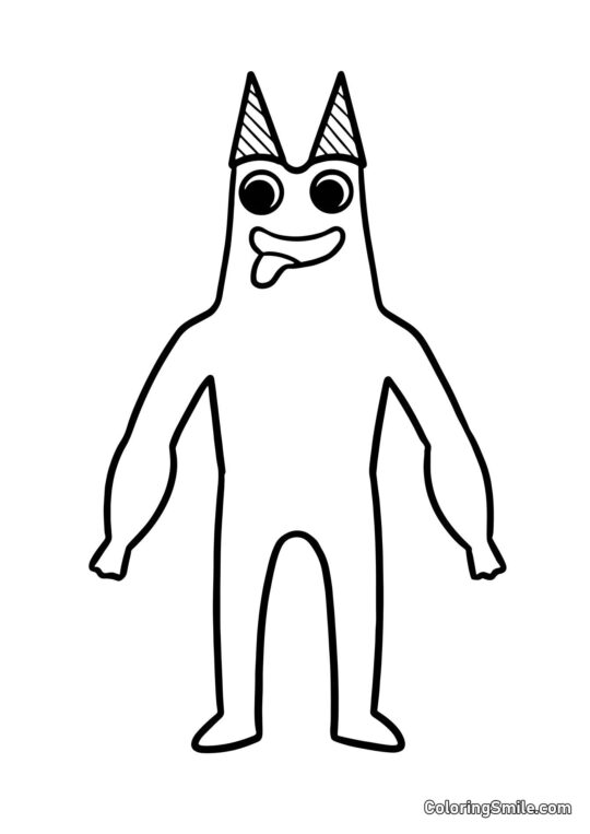 Banban ukazuje jazyk - Omalovánka