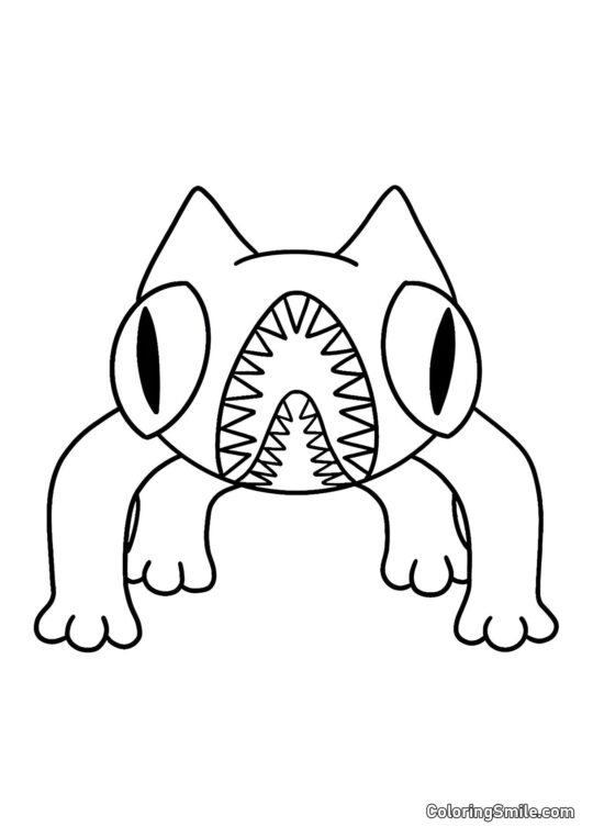 Lazcat z Banban školky - Omalovánka