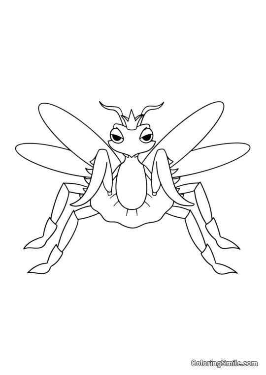 Paní Luna z Banban školky - Omalovánka