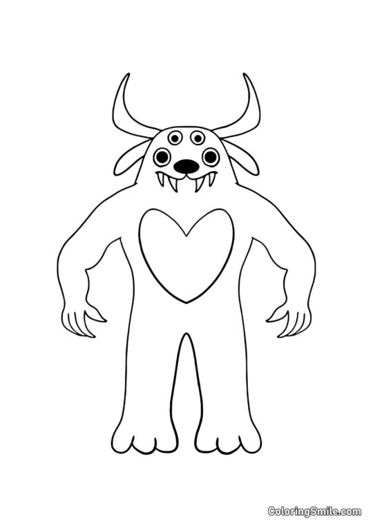 Doktor Fluffy Pants z Banban školky - Omalovánka