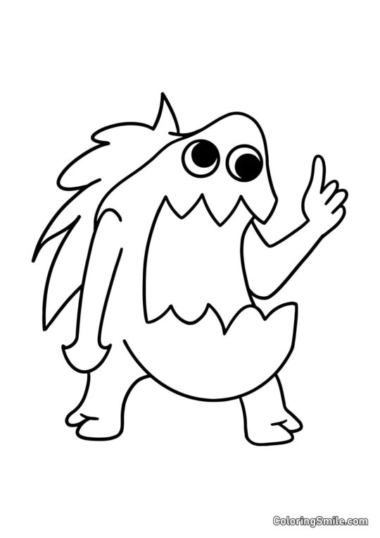 Smradlavý Joel z Banban školky - Omalovánka