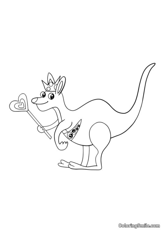 Královna Bouncelia z Banban školky - Omalovánka