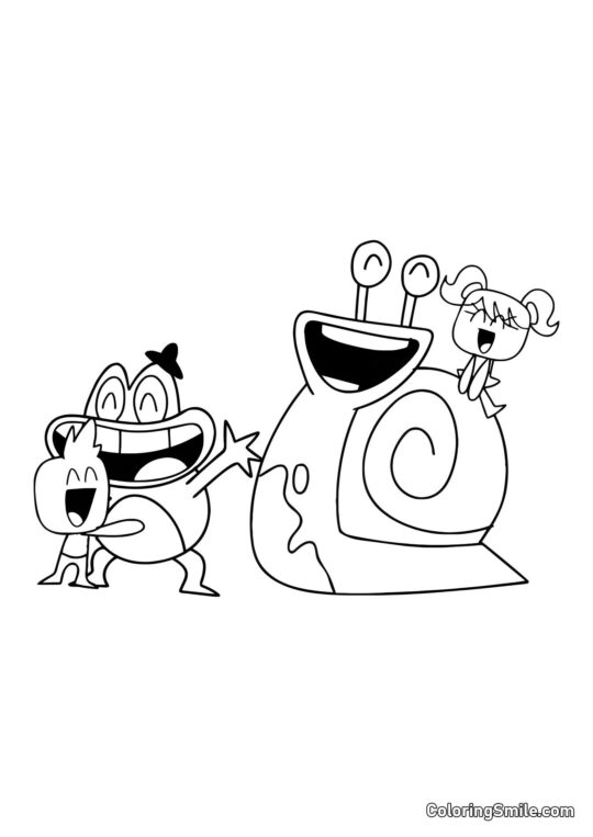 Roztomilé hrdinové Banban školky 2 - Omalovánka