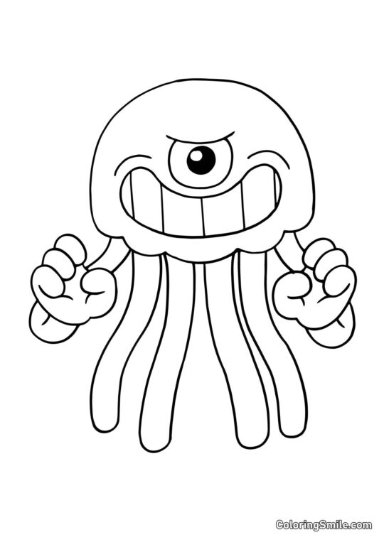 Stinger Flynn z Banban školky - Omalovánka