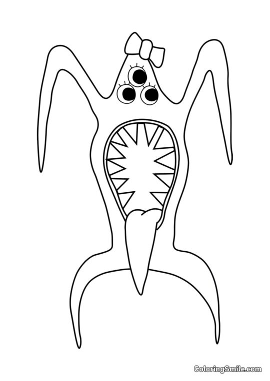 Nabnalina z Banban školky - Omalovánka