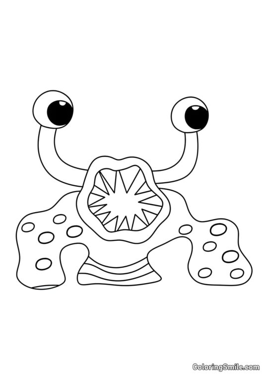 Zubatá příšera Nibbler - Omalovánka