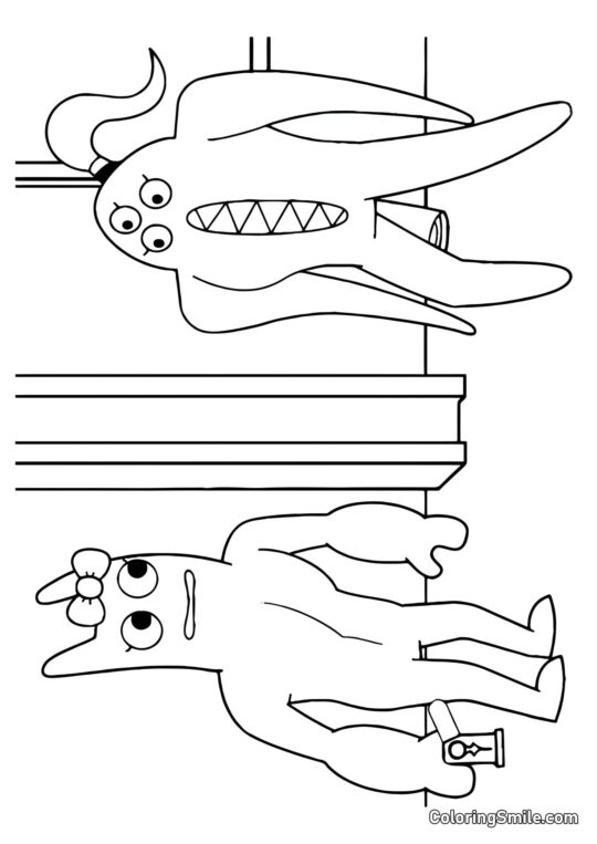 Banbalina a Nabnalina - Omalovánka