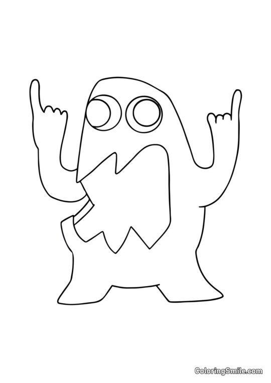 Smradlavý Joel z Banban školky - Omalovánka