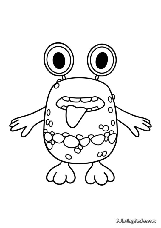 Žlutý Mars z Banban školky - Omalovánka