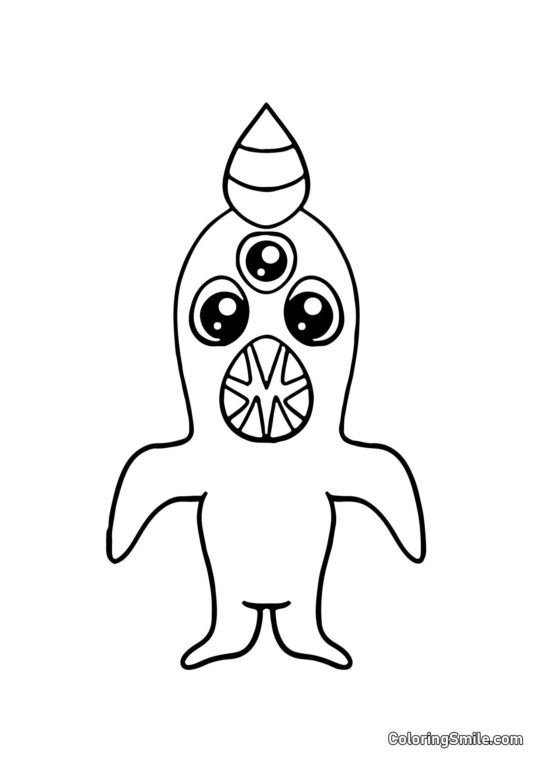 Kawaii Nabnab z Banban školky - Omalovánka