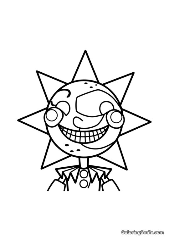 Сандроп з FNAF - Розмальовка