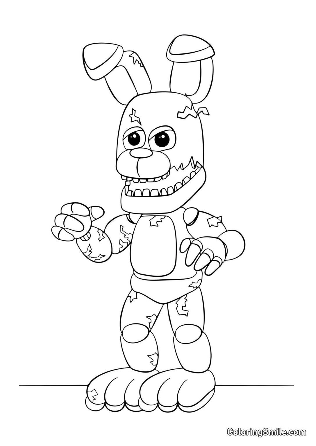 Fnaf animatronic coloring pages download or print for free