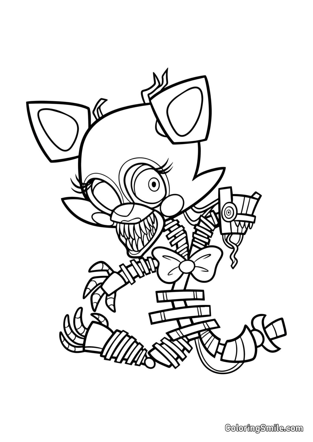Fnaf animatronic coloring pages download or print for free