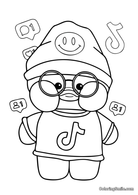 Lalafanfan Ausmalbilder Lalafanfan TikTok - Ausmalbild