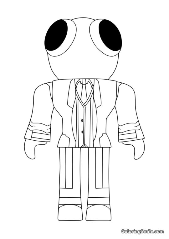 Rouge des Rainbow Friends - Page de Coloriage