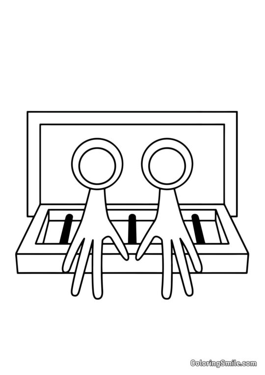 Violet assis dans la ventilation - Page de Coloriage
