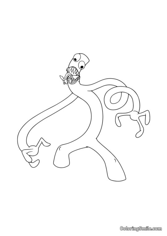 Vert des Rainbow Friends - Page de Coloriage