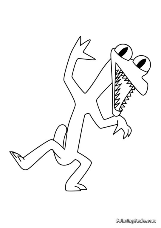 Orange danse - Page de Coloriage